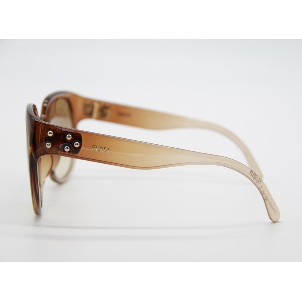 NEW FENDI FF0403/G/S 09Q BROWN SQUARE SUNGLASSES FENDI FF 0403/G/S - Picture 5 of 13